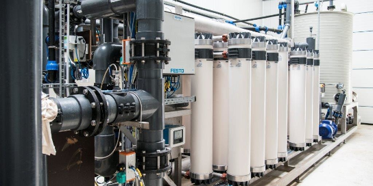 A photo of a water plant in Belgium. 