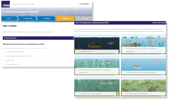 A collage of two screenshots of the tool.