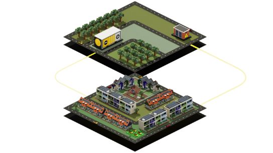 An illustration of neighbourhood electrification.
