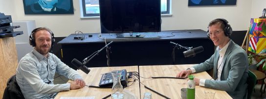 A photo of Pieter-Bas de Visser and Laurens Versluis.