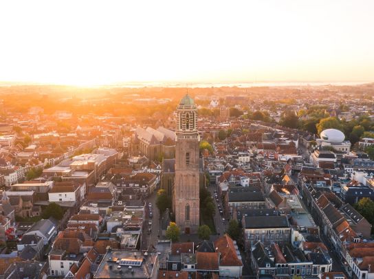 An aerial photograph of Zwolle.