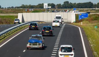 Traffic on a highway.